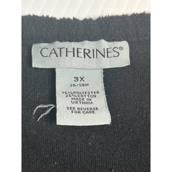 Catherines Chenille Black Pullover Sweater Plus Size 3X (26/28W) - Picture 4 of 5